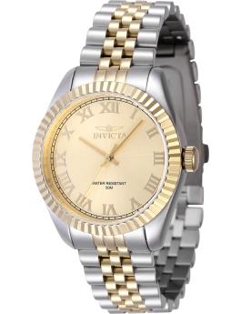 Invicta Specialty 47416 Damenarmbanduhr - Quartz Bewegung - Edelstahl mit goldenem Zifferblatt - 36 mm