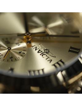 Invicta Specialty 47431 Relógio Masculino - Movimento Quartz - Aço Inoxidável com Mostrador Dourado - 43 mm