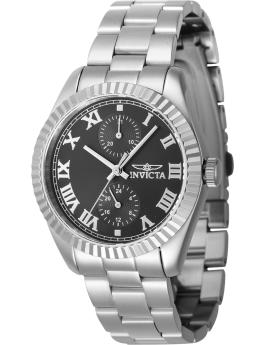 Invicta Specialty 47434 Orologio da Donna - Movimento al Quarzo - Acciaio Inossidabile con Quadrante Nero - 36 mm