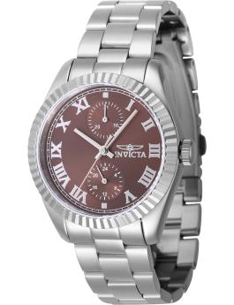 Invicta Specialty 47438 Orologio da Donna - Movimento al Quarzo - Acciaio Inossidabile con Quadrante Marrone - 36 mm