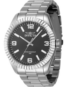 Invicta Specialty 47448 Men's Watch - Quartz Movement - Stainless Steel with Black Dial - 43 mm