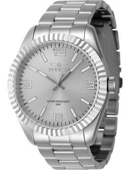 Invicta Specialty 47449 Men's Watch - Quartz Movement - Stainless Steel with Silver Dial - 43 mm
