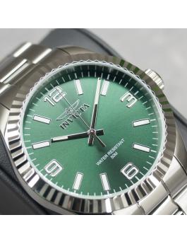 Invicta Specialty 47450 Relógio Masculino - Movimento Quartz - Aço Inoxidável com Mostrador Verde - 43 mm
