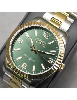 Invicta Specialty 47455 Relógio Masculino - Movimento Quartz - Aço Inoxidável com Mostrador Verde - 43 mm