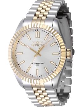 Invicta Specialty 47484 Men's Watch - Quartz Movement - Stainless Steel with Silver Dial - 43 mm