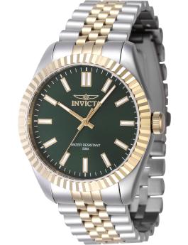 Invicta Specialty 47485 Men's Watch - Quartz Movement - Stainless Steel with Green Dial - 43 mm