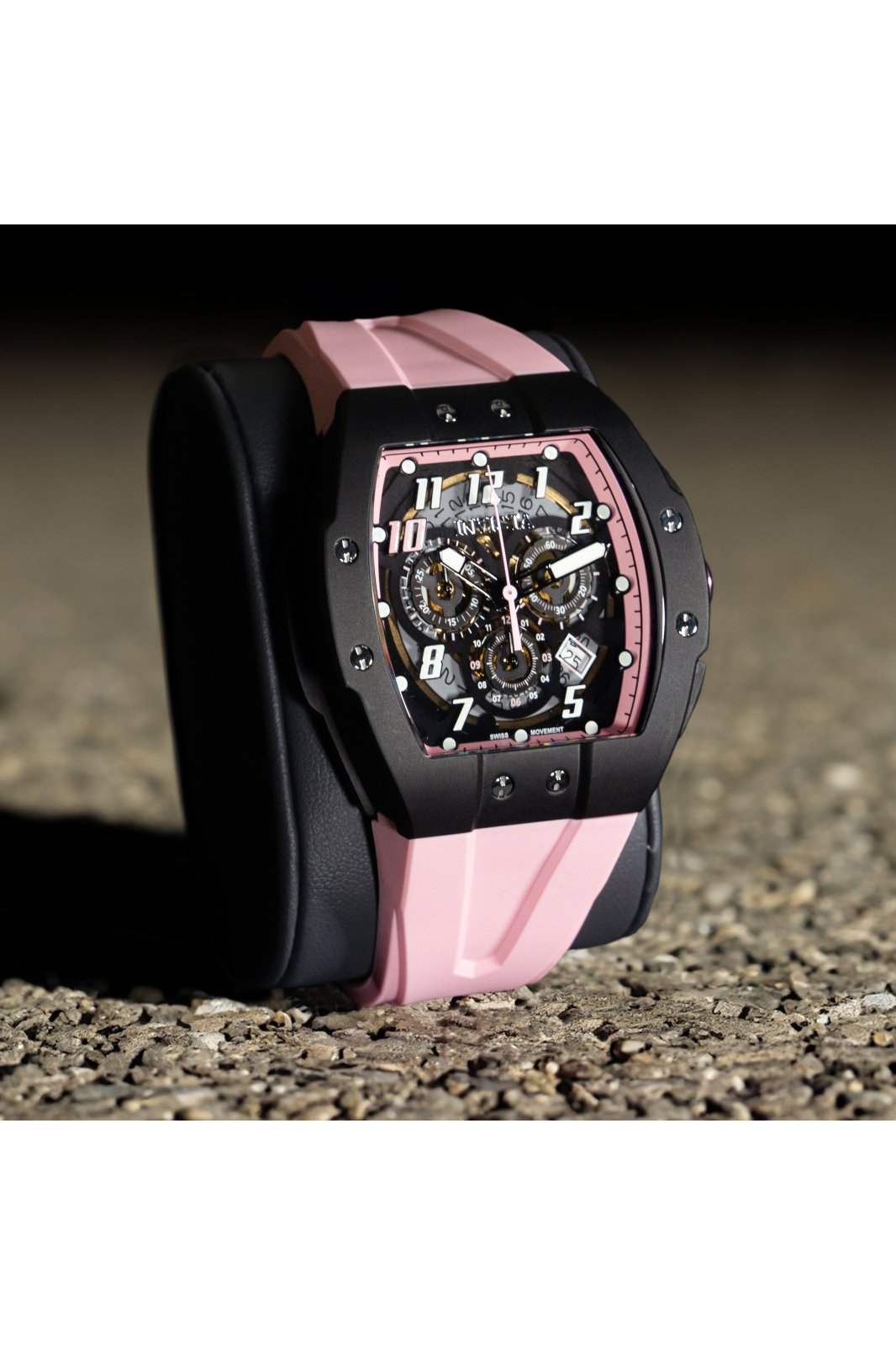 INVICTA Racing Orologio Uomo 46mm – Acciaio Inox, Quadrante Grigio, Movimento Quarzo - 4