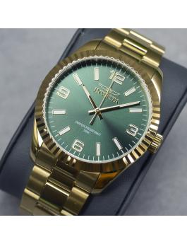 Invicta Specialty 47459 Relógio Masculino - Movimento Quartz - Aço Inoxidável com Mostrador Verde - 43 mm