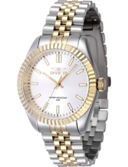 Invicta Specialty 47500 Reloj de Mujer - Movimiento de Cuarzo - Acero Inoxidable con Esfera Plateada - 36 mm