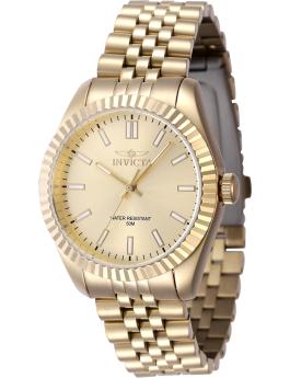 Invicta Specialty 47507 Reloj de Mujer - Movimiento de Cuarzo - Acero Inoxidable con Esfera Dorada - 36 mm