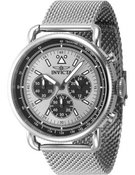 Invicta Speedway 47357 Men's Watch - Quartz Movement - Stainless Steel with Silver Dial - 44 mm