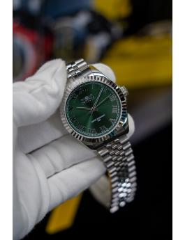 Invicta Specialty 47398 Zegarek męski - Mechanizm kwarcowy - Stal nierdzewna z zieloną tarczą - 43 mm