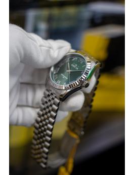 Invicta Specialty 47398 Zegarek męski - Mechanizm kwarcowy - Stal nierdzewna z zieloną tarczą - 43 mm
