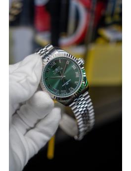 Invicta Specialty 47398 Zegarek męski - Mechanizm kwarcowy - Stal nierdzewna z zieloną tarczą - 43 mm
