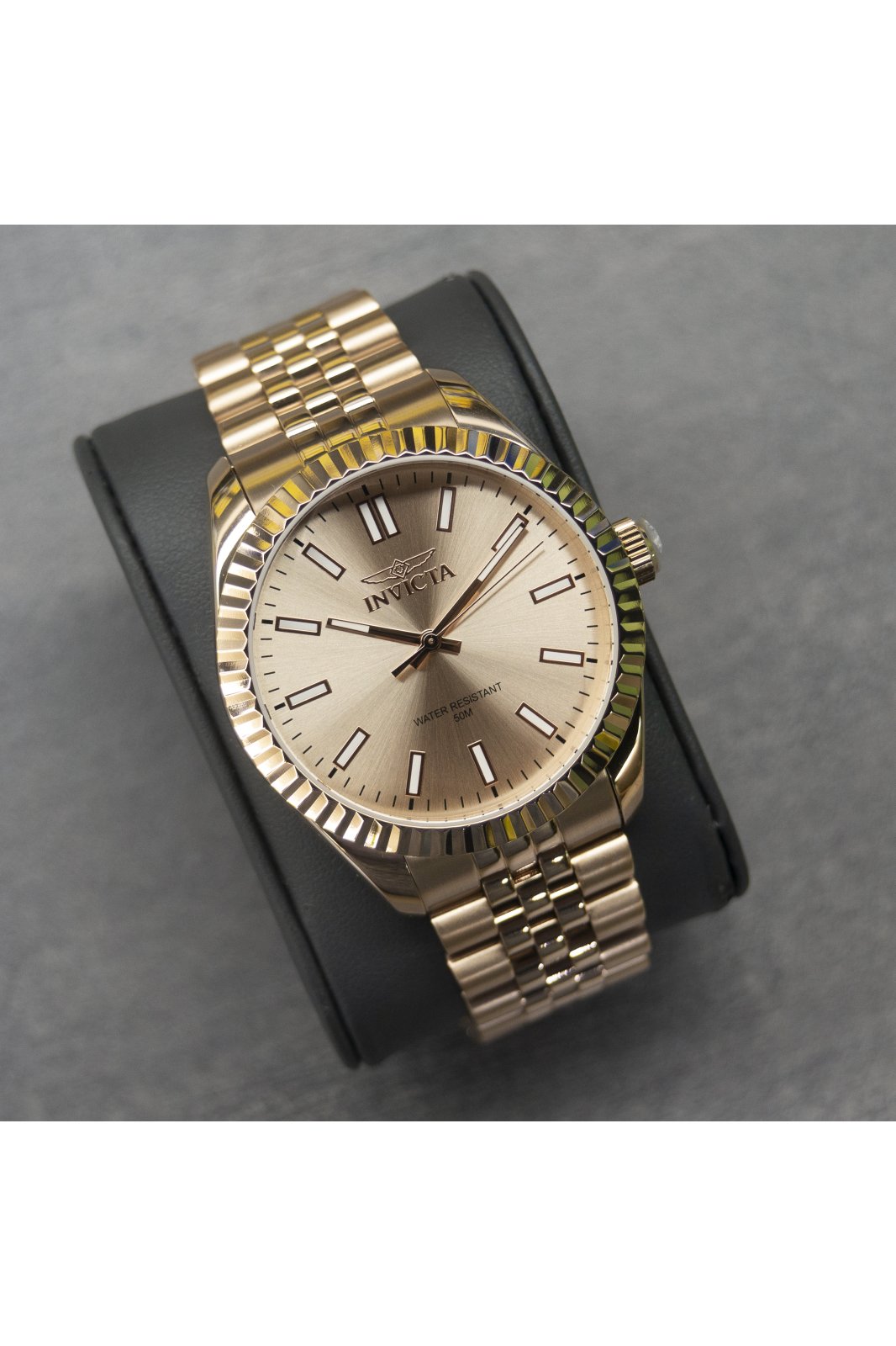 Invicta Specialty 47493 Men's Watch - Quartz Movement - Stainless Steel with Rose Gold Dial - 43 mm