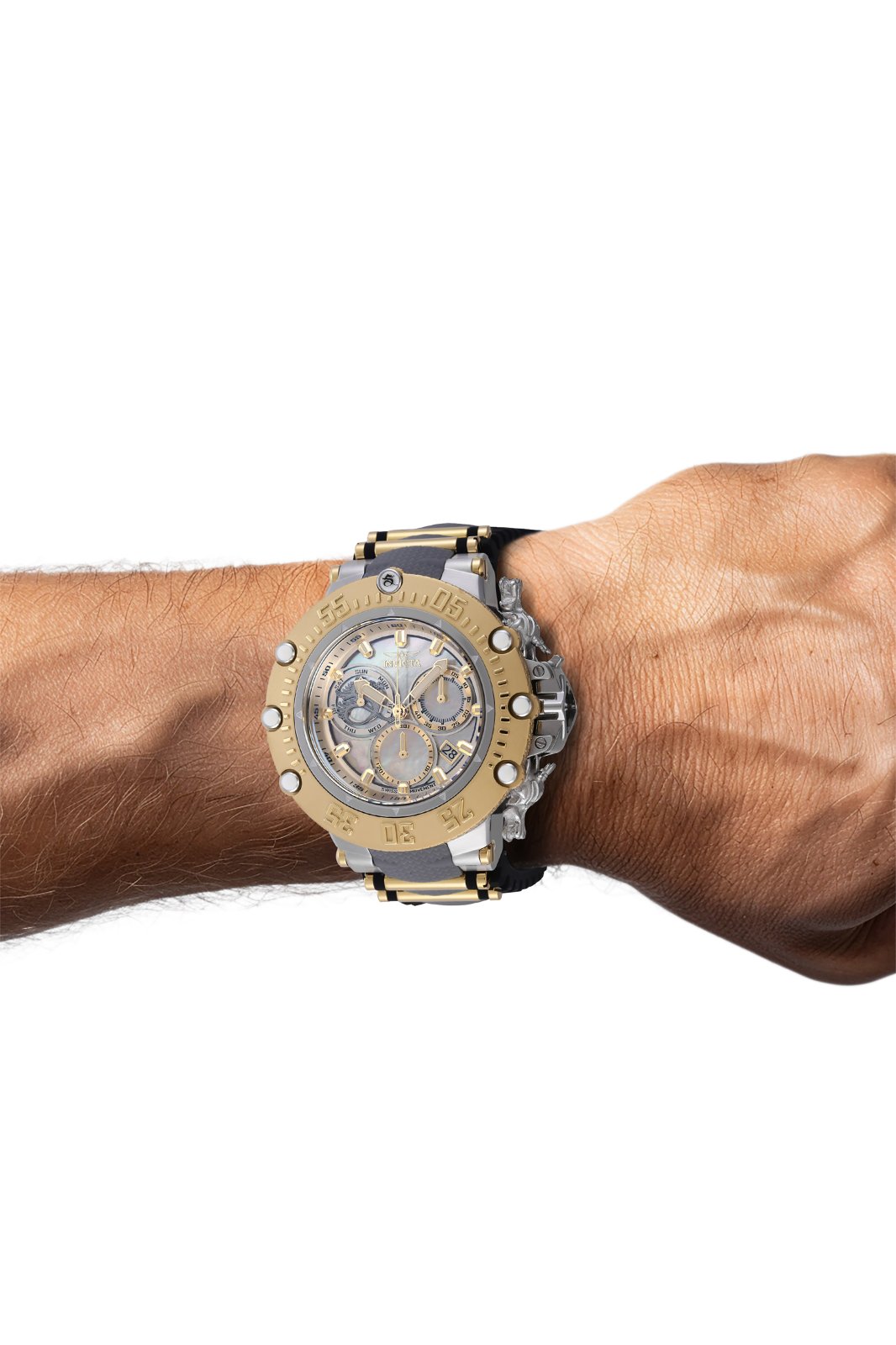 Invicta Subaqua 46480 Ανδρικό Ρολόι - Quartz Μηχανισμός - Ανοξείδωτο Ατσάλι με Ασημί Καντράν - 52 mm
