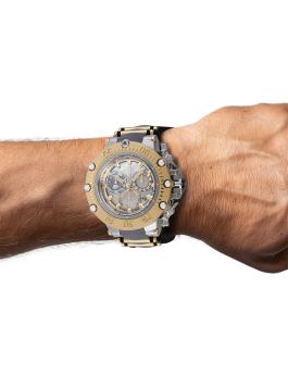 Invicta Subaqua 46480 Ανδρικό Ρολόι - Quartz Μηχανισμός - Ανοξείδωτο Ατσάλι με Ασημί Καντράν - 52 mm