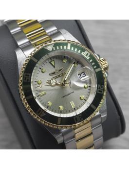 Invicta Pro Diver 47395 Herren Uhr - Automatik Bewegung - Edelstahl mit Goldenem Zifferblatt - 40 mm