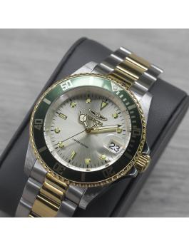 Invicta Pro Diver 47395 Herren Uhr - Automatik Bewegung - Edelstahl mit Goldenem Zifferblatt - 40 mm