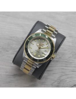 Invicta Pro Diver 47395 Herren Uhr - Automatik Bewegung - Edelstahl mit Goldenem Zifferblatt - 40 mm