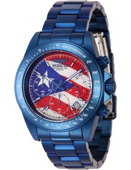 Invicta Speedway 46113 Men's Watch - Quartz Movement - Stainless Steel with Red Dial - 40 mm