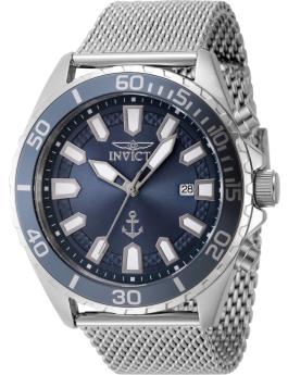 Invicta OCEAN VOYAGE 46270 Herreur - Quartz Urværk - Rustfrit Stål med Blåt Zifferblad - 46 mm