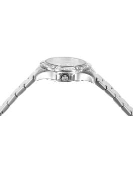Invicta Angel 21383 Reloj de Mujer - Movimiento de Cuarzo - Acero Inoxidable con Esfera Plateada - 34 mm