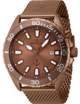 Invicta OCEAN VOYAGE 46273 Herreur - Quartz Urværk - Rustfrit Stål med Brunt Zifferblad - 46 mm