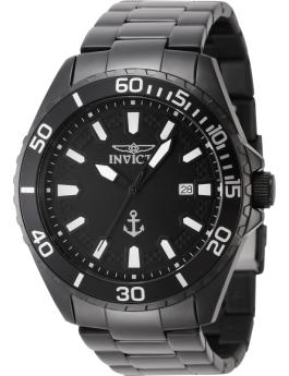 Invicta OCEAN VOYAGE 46280 pánské hodinky - quartzový strojek - nerezová ocel s černým ciferníkem - 46 mm