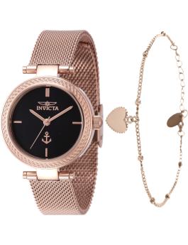 Invicta OCEAN VOYAGE 47269 Dameur - Quartz Urværk - Rustfrit Stål med Sort Skive - 30 mm