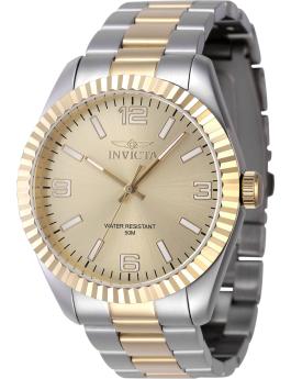 Invicta Specialty 47457 Relógio Masculino - Movimento de Quartzo - Aço Inoxidável com Mostrador Dourado - 43 mm