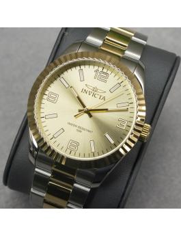 Invicta Specialty 47457 Relógio Masculino - Movimento de Quartzo - Aço Inoxidável com Mostrador Dourado - 43 mm
