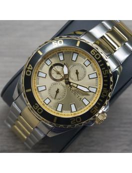 Invicta Pro Diver 47579 Men's Watch - Quartz Movement - Stainless Steel with Gold Dial - 46 mm