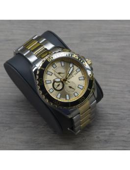 Invicta Pro Diver 47579 Men's Watch - Quartz Movement - Stainless Steel with Gold Dial - 46 mm