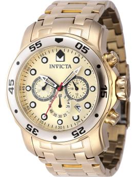 Invicta OCEAN VOYAGE 47617 Ceas pentru Bărbați - Mecanism Quartz - Oțel Inoxidabil cu Cadran Auriu - 48 mm