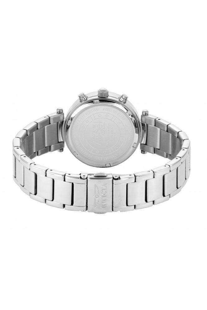 Invicta Angel 21386 Montre Femme - Mouvement Quartz - Acier Inoxydable avec Cadran Blanc - 36 mm