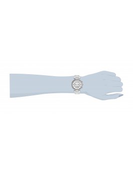 Invicta Angel 21386 Montre Femme - Mouvement Quartz - Acier Inoxydable avec Cadran Blanc - 36 mm
