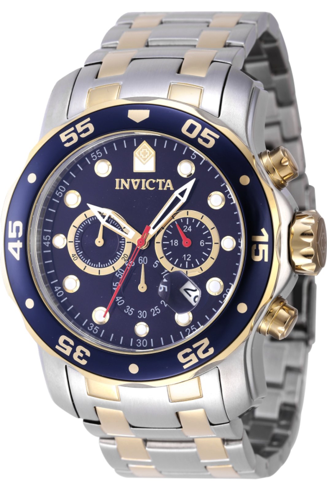 Invicta OCEAN VOYAGE 47619 Herreur - Quartz Movement - Rustfrit Stål med Blå Zifferblad - 48 mm