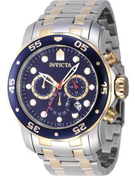 Invicta OCEAN VOYAGE 47619 Herreur - Quartz Movement - Rustfrit Stål med Blå Zifferblad - 48 mm