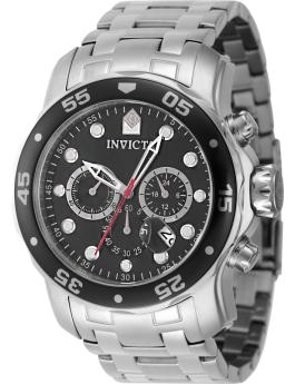 Invicta OCEAN VOYAGE 47620 Herreur - Quartz Movement - Rustfrit Stål med Sort Zifferblad - 48 mm