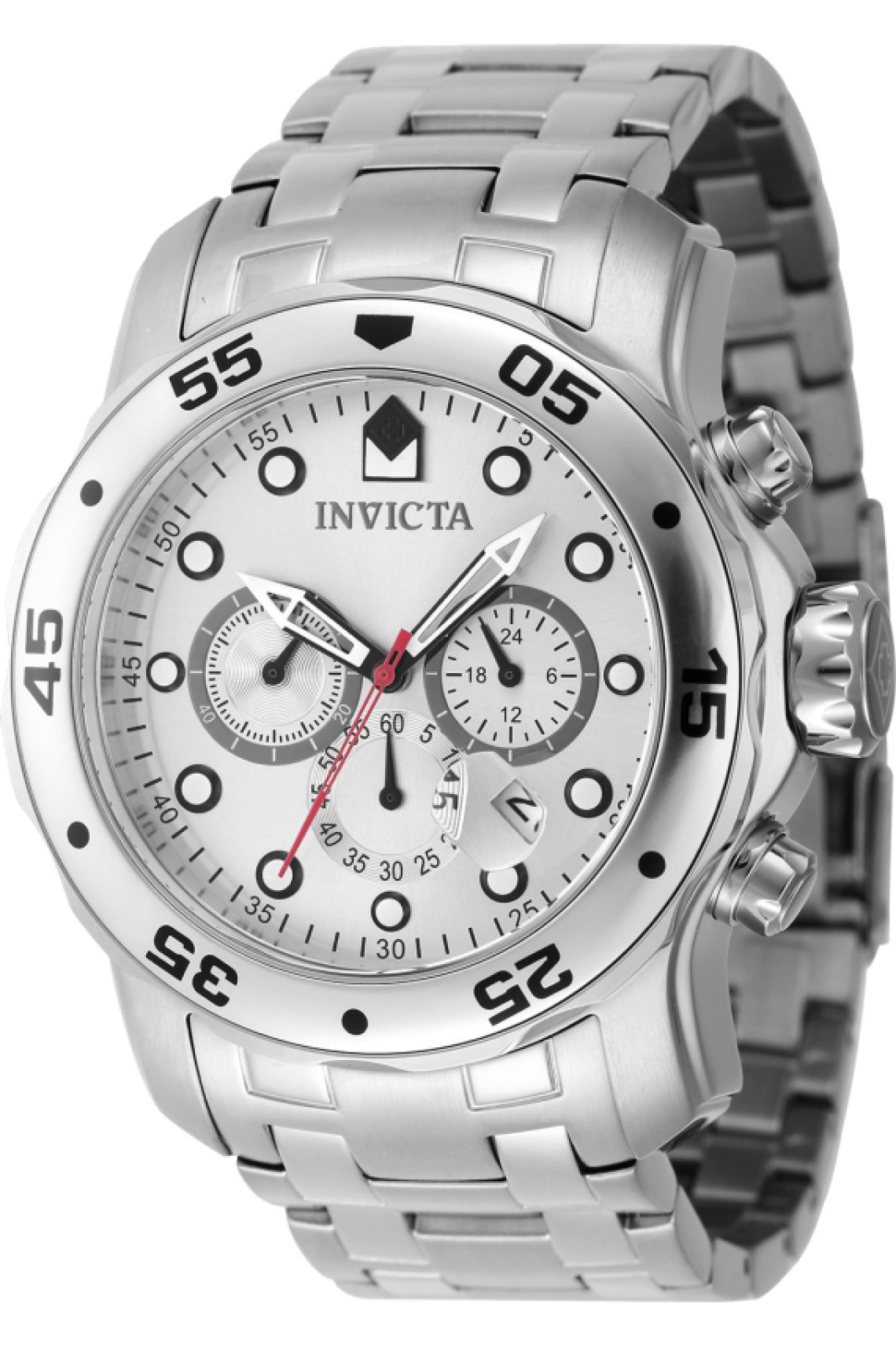 Invicta OCEAN VOYAGE 47622 Pánské hodinky - Quartz Movement - Nerezová ocel se stříbrným ciferníkem - 48 mm