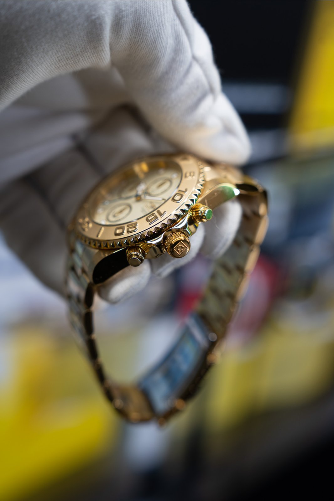 Invicta Ocean Voyage 47654 Miesten Kello - Kvartsikoneisto - Ruostumaton Teräs Kultaisella Taululla - 43 mm