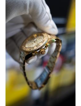 Invicta Ocean Voyage 47654 Miesten Kello - Kvartsikoneisto - Ruostumaton Teräs Kultaisella Taululla - 43 mm