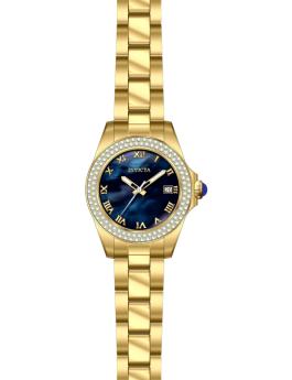 Invicta OCEAN VOYAGE 47661 Dameur - Quartz Urværk - Rustfrit Stål med Blå Zifferblad - 34 mm