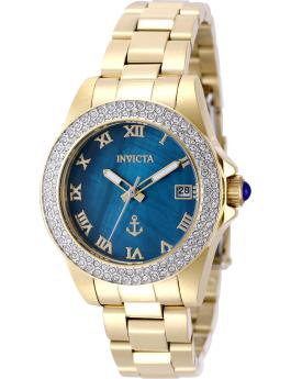 Invicta OCEAN VOYAGE 47661 Ceas pentru femei - Mecanism quartz - Oțel inoxidabil cu cadran albastru - 34 mm