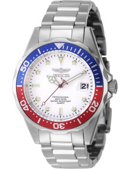 Invicta OCEAN VOYAGE 47668 herreur - Quartz værk - Rustfrit stål med sølv urskive - 37 mm