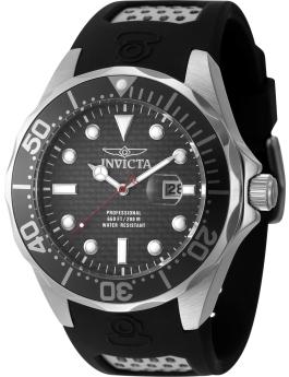 Invicta OCEAN VOYAGE 47686 Herreur - Quartzværk - Rustfrit stål med sort skive - 47 mm