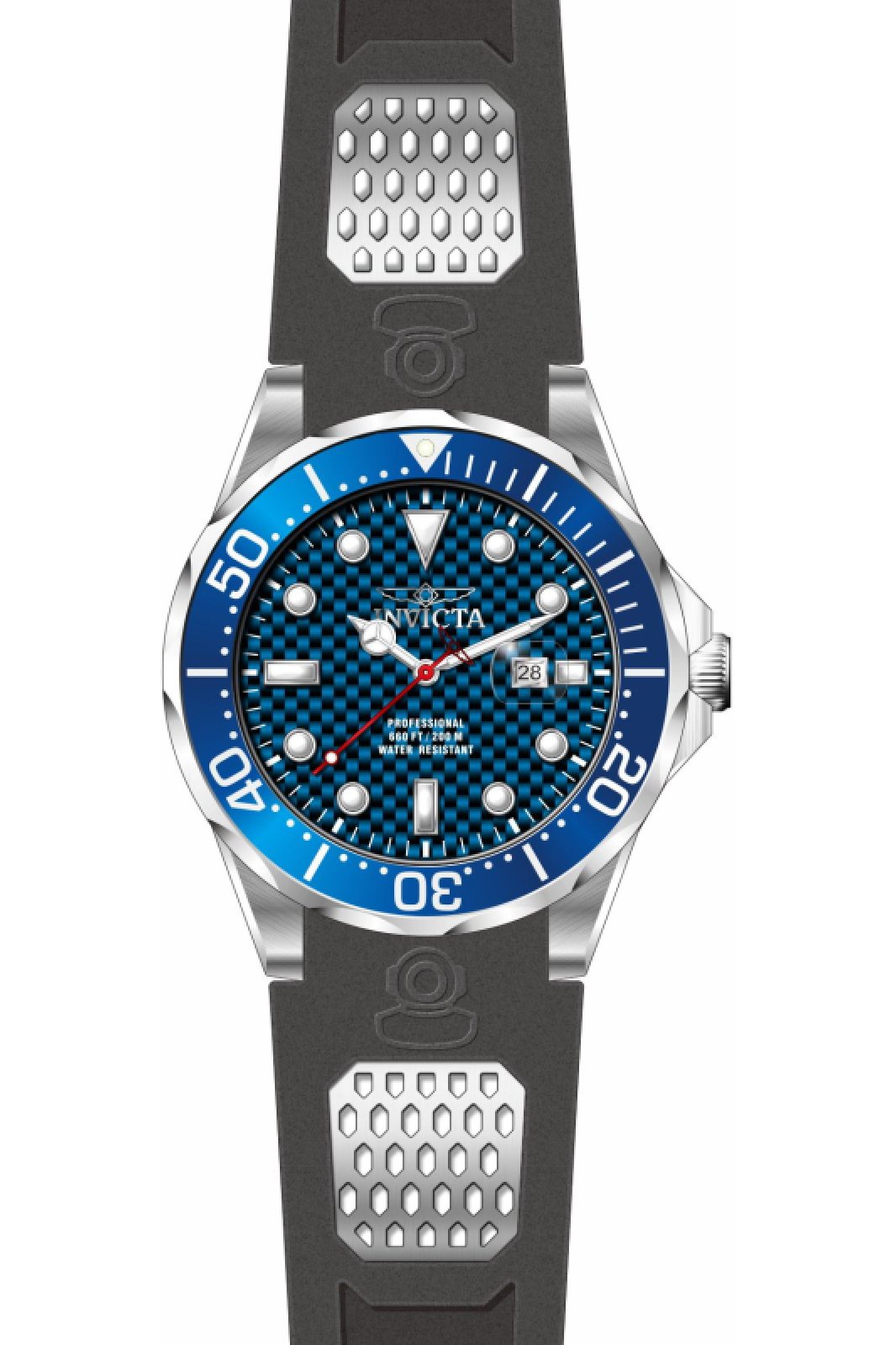 Invicta OCEAN VOYAGE 47687 Moška ura - Quartz mehanizem - Nerjaveče jeklo z modrim številčnico - 47 mm