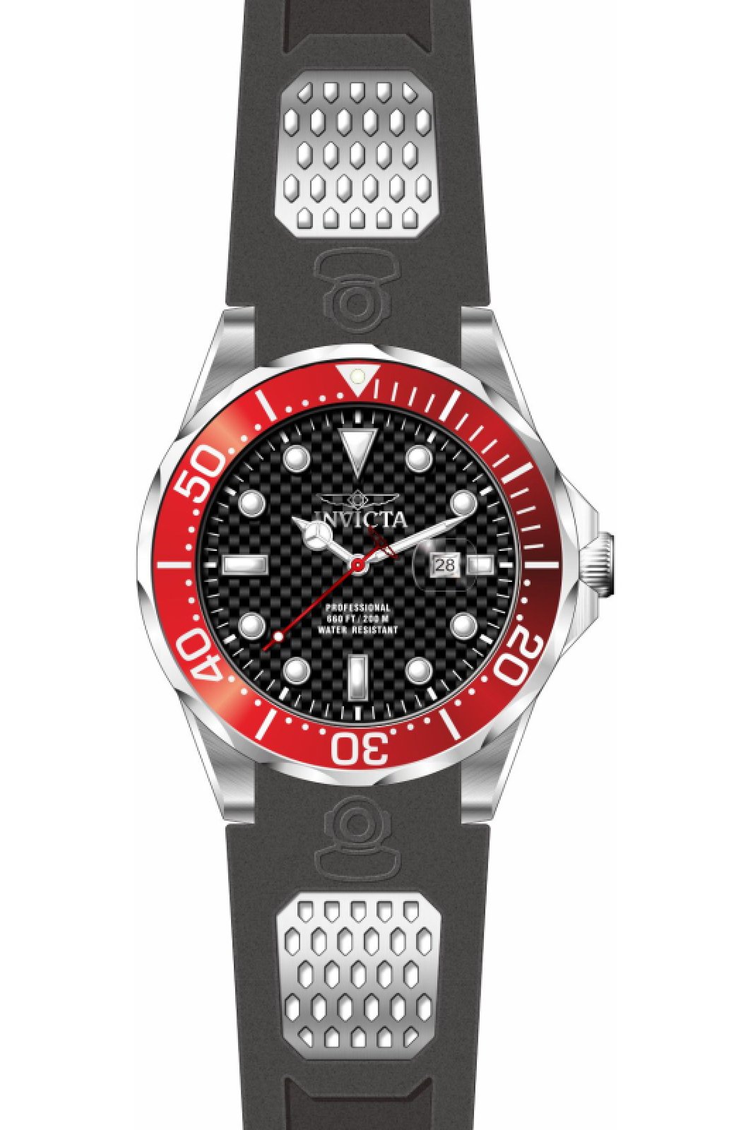 Invicta OCEAN VOYAGE 47688 Herrklocka - Quartz Movement - Rostfritt Stål med Svart Urskiva - 47 mm
