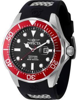Invicta OCEAN VOYAGE 47688 Men's Watch - Quartz Movement - Stainless Steel with Black Dial - 47 mm